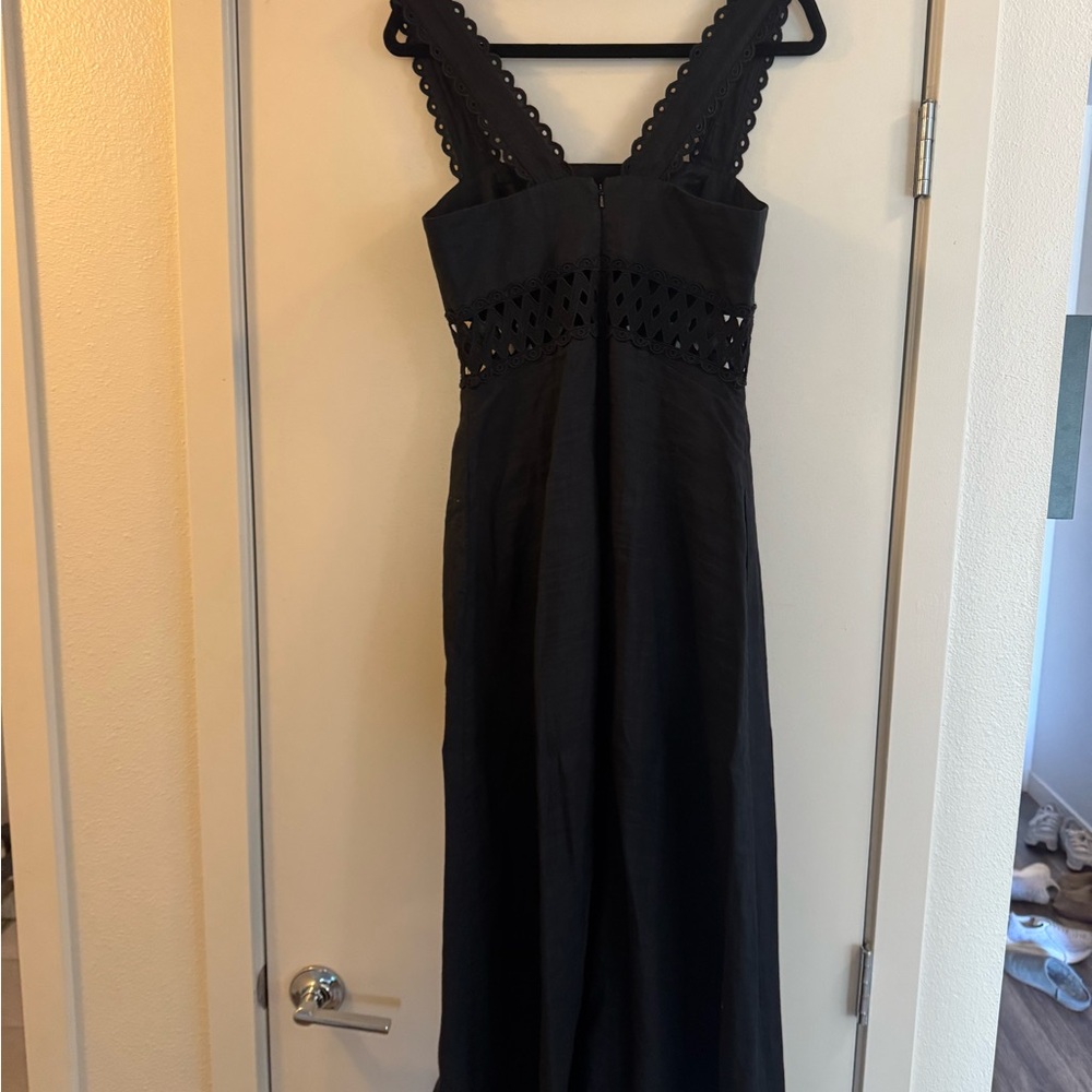 Zimmermann Black Maxi Dress with Cutout Bodice - Picture 2 of 6